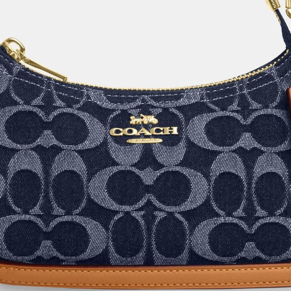 NWT Coach Outlet Teri Mini Crossbody Bag In Signature Denim - Picture 4 of 7